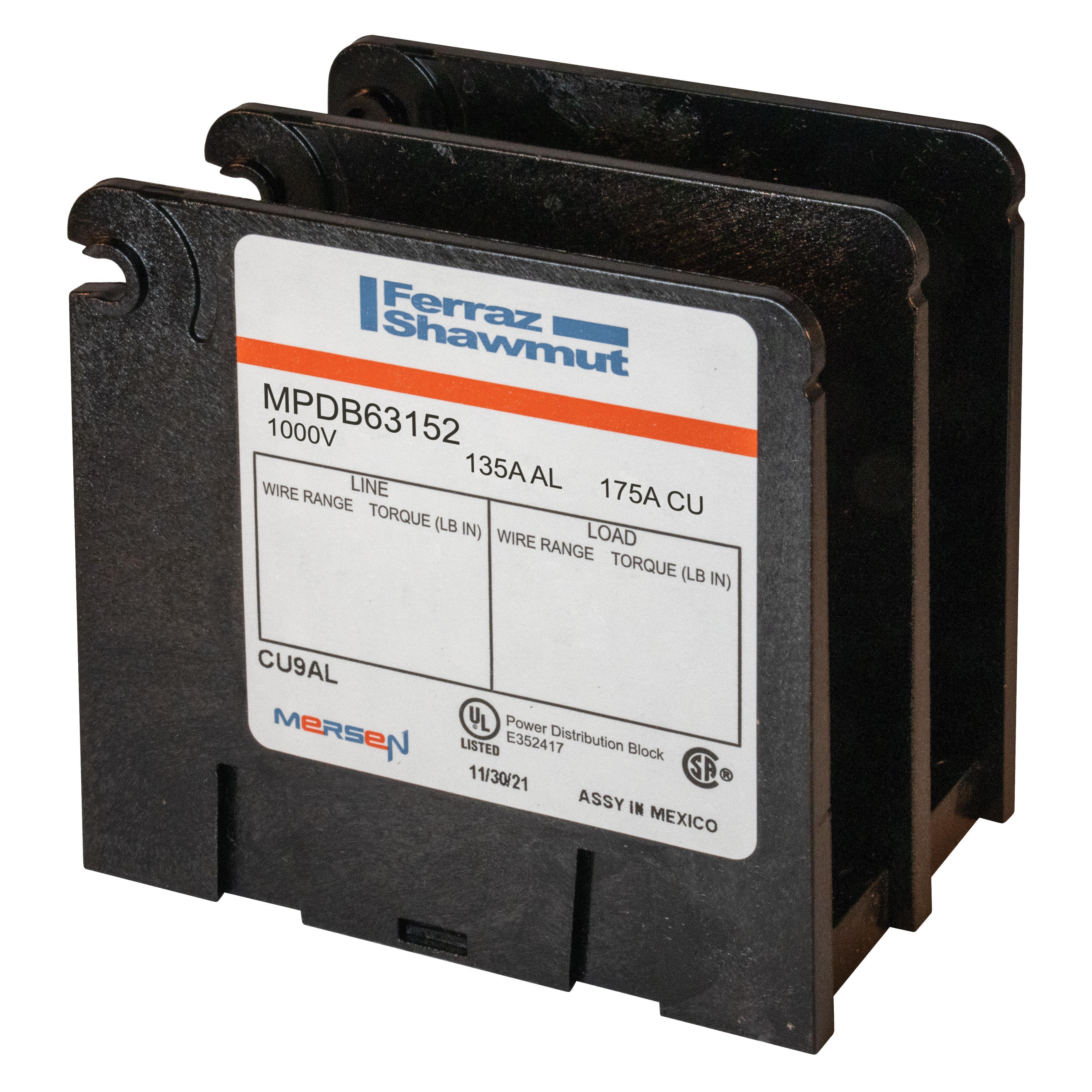 Mersen MPDB63152 Multi-Pole Distribution Blocks