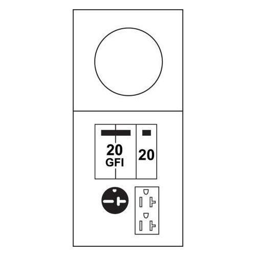 Midwest® M036C033 Metered Power Outlet Panels