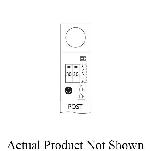 Midwest® M041CP4L10 Metered Power Outlet Pedestals