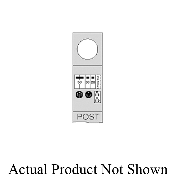 Midwest® M075CP6031 Metered Power Outlet Pedestals