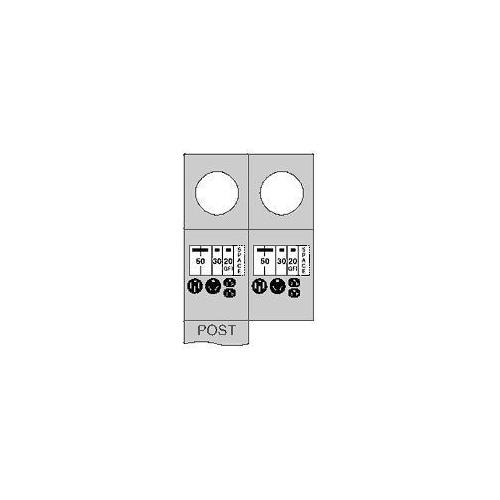 Midwest® M075GB6 Metered Power Outlet Pedestals