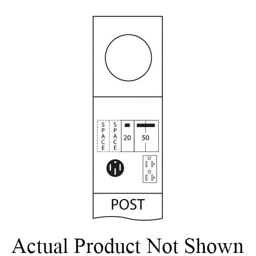 Midwest® R355CP6010 Metered Power Outlet Pedestals