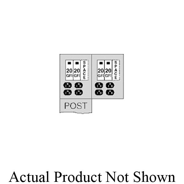 Midwest® U011GB4 Unmetered Power Outlet Pedestals