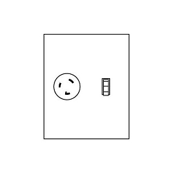 Midwest® U025S Unmetered Power Outlet Pedestals