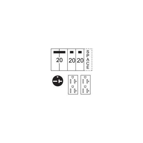 Midwest® U038CTL033 Unmetered Power Outlet Panels