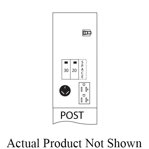 Midwest® U041CP6L10 Unmetered Power Outlet Pedestals