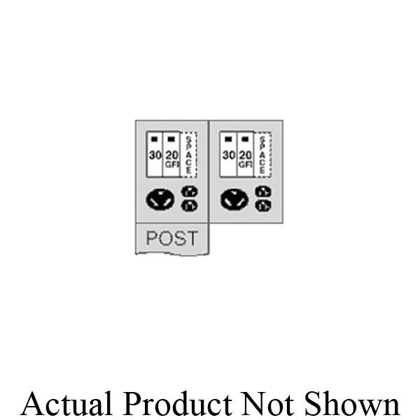 Midwest® U041GB4 Unmetered Power Outlet Pedestals