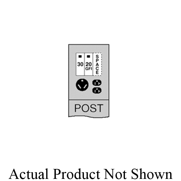 Midwest® U041GP4 Unmetered Power Outlet Pedestals