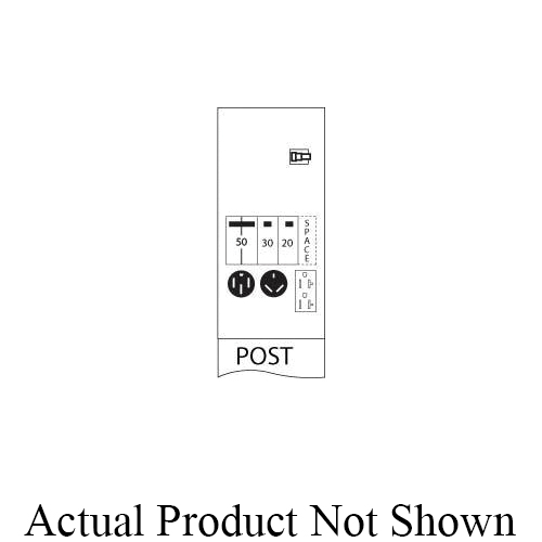 Midwest® U075CP4L10 Unmetered Power Outlet Pedestals