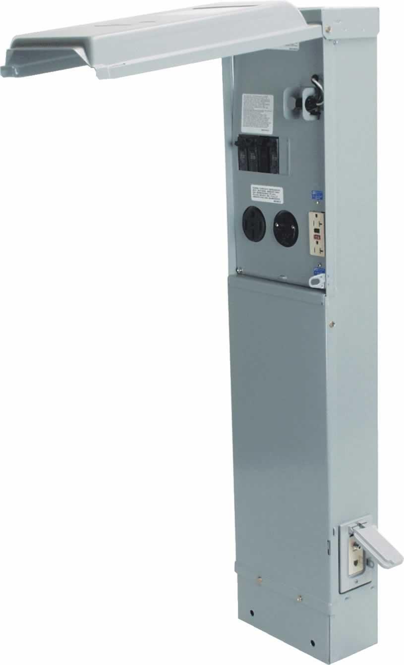 Midwest® U075CP6L31 Unmetered Power Outlet Pedestals