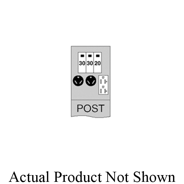 Midwest® U611CP4010 Unmetered Power Outlet Pedestals