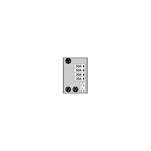 Midwest® U775C010 Unmetered Power Outlet Pedestals