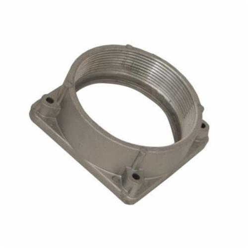 Milbank® A8112 Meter Socket Hub, 4 in NPT, For Use With Large R Opening Meter Socket, Aluminum, Painted