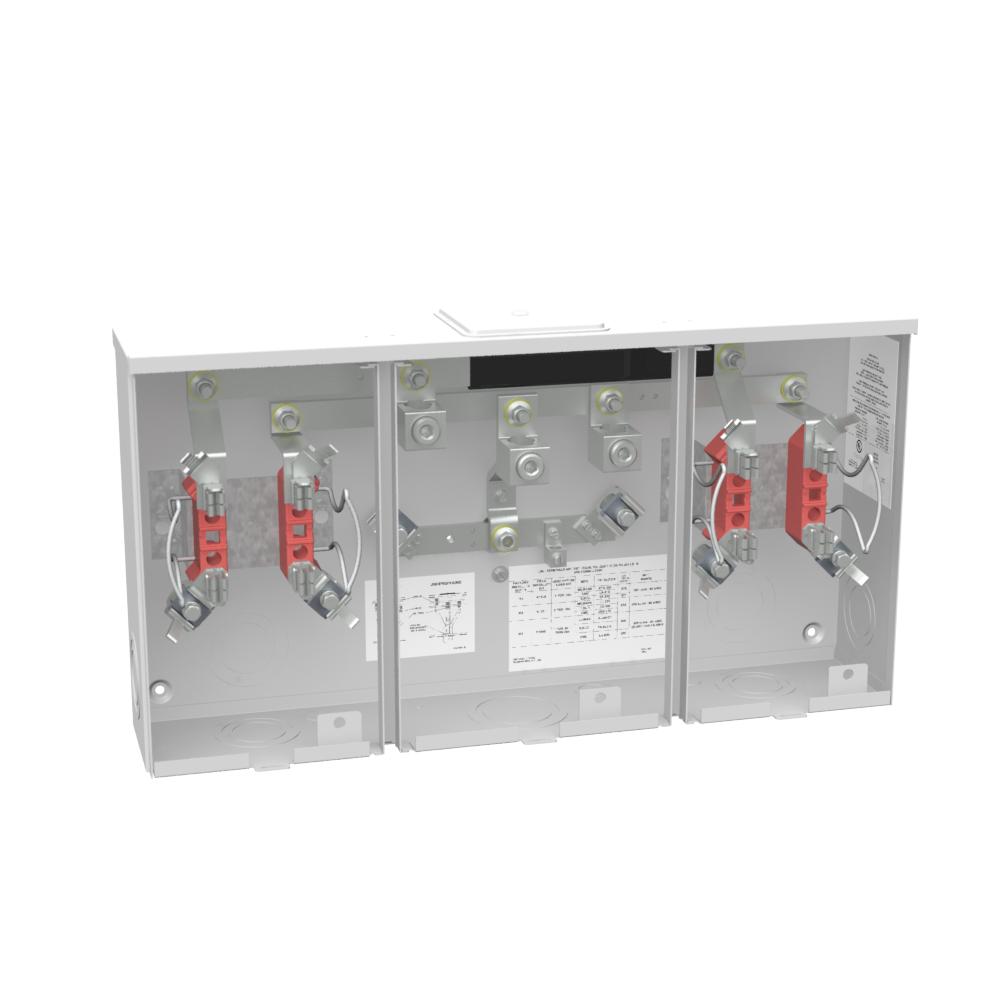 Milbank® U1252-X-KK-K3-BLG Ringless Meter Socket, 300 V AC, 200 A, 1 Phase