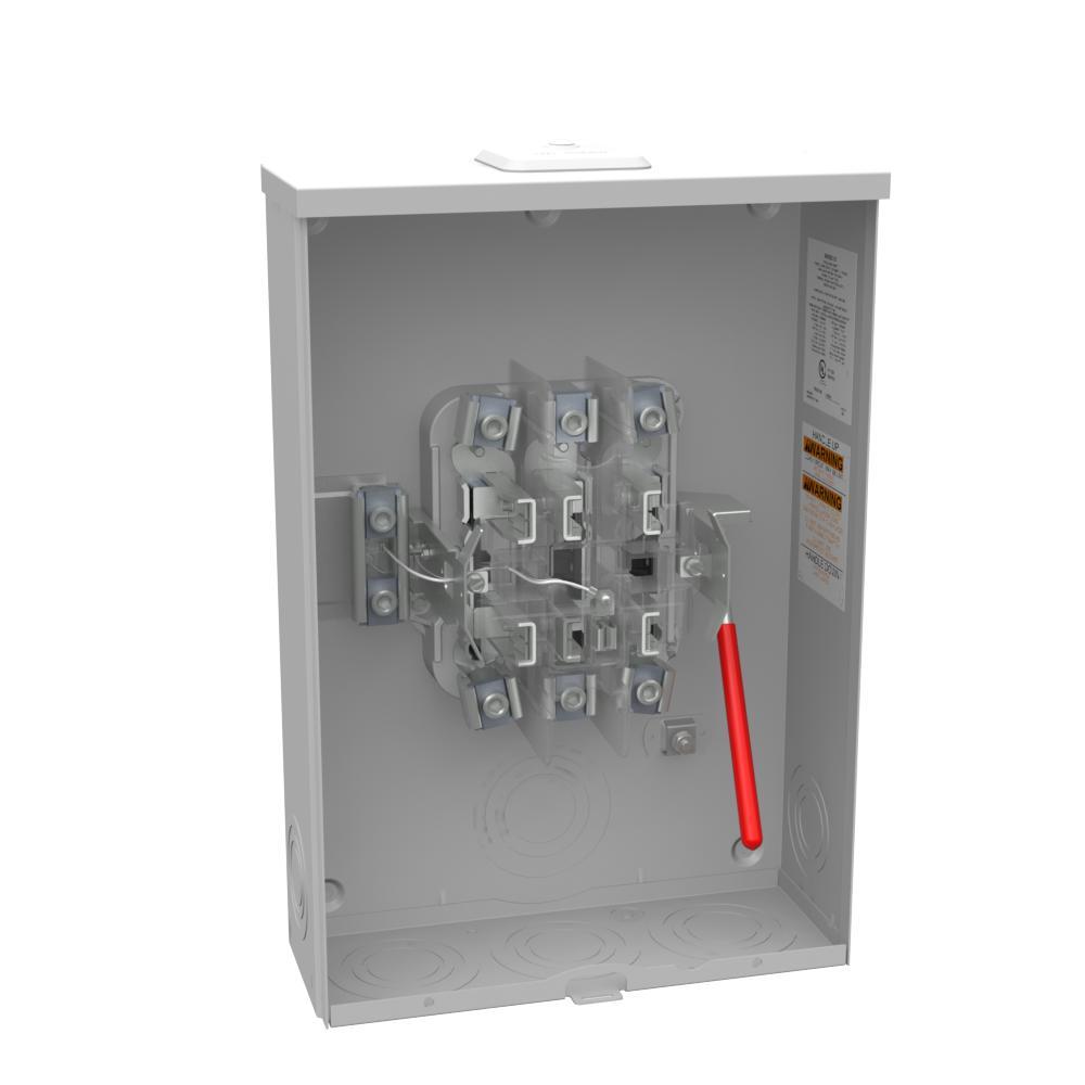 Milbank® U7423-RXL Ring Less Meter Socket, 600 V AC, 200 A, 3 Phase, NEMA 3R Enclosure