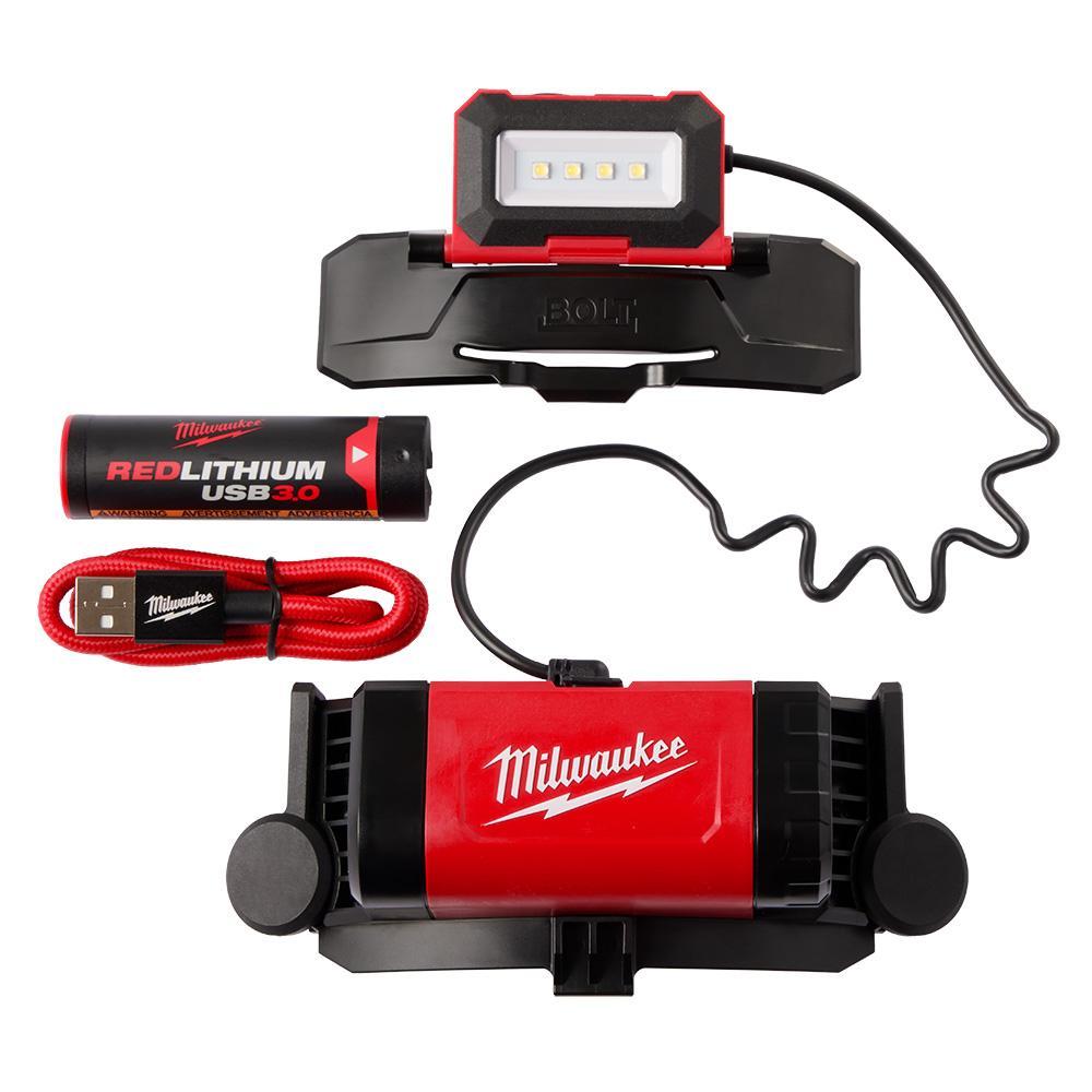 Milwaukee® 2118-21 BOLT Rechargeable Head Lamp, LED Bulb, 599 Lumens