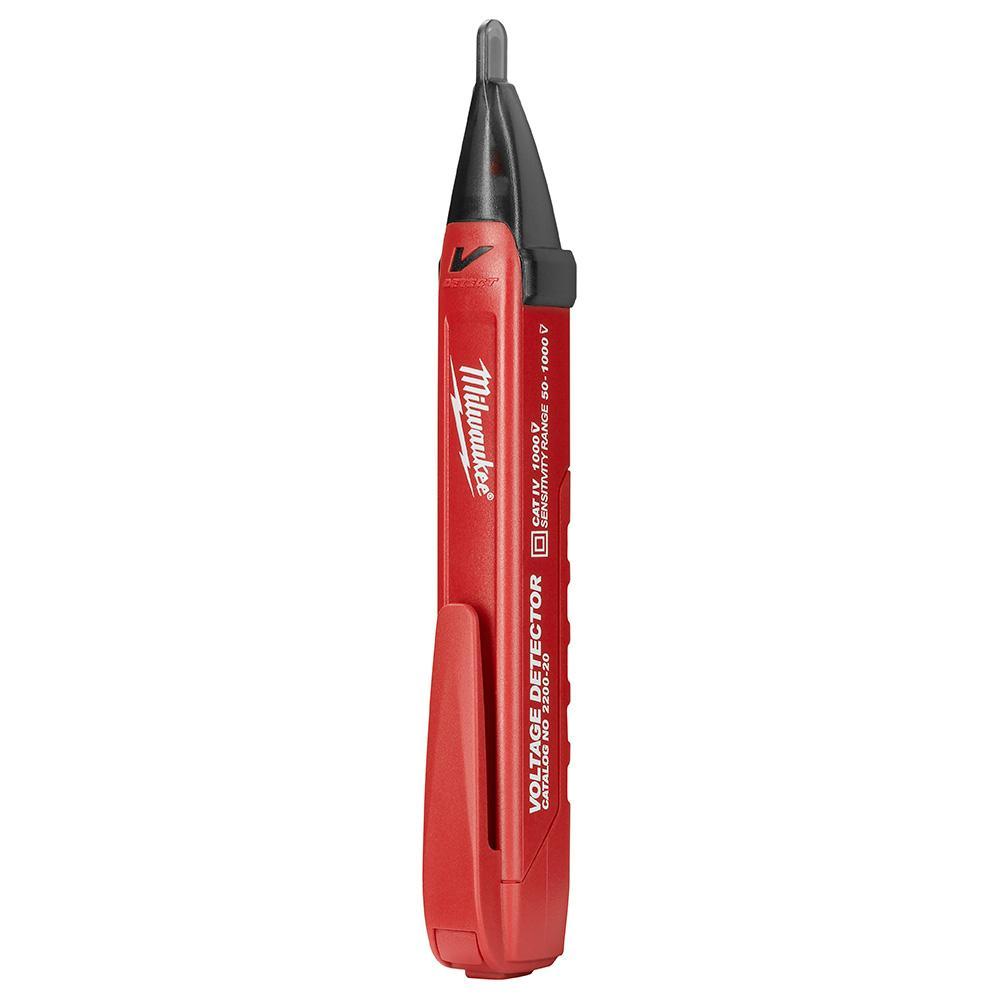 Milwaukee® 2202-20 Non-Contact Voltage Detector, 50 to 1000 V AC, Audible/Visual Indicator, Cat IV 1000 V AC