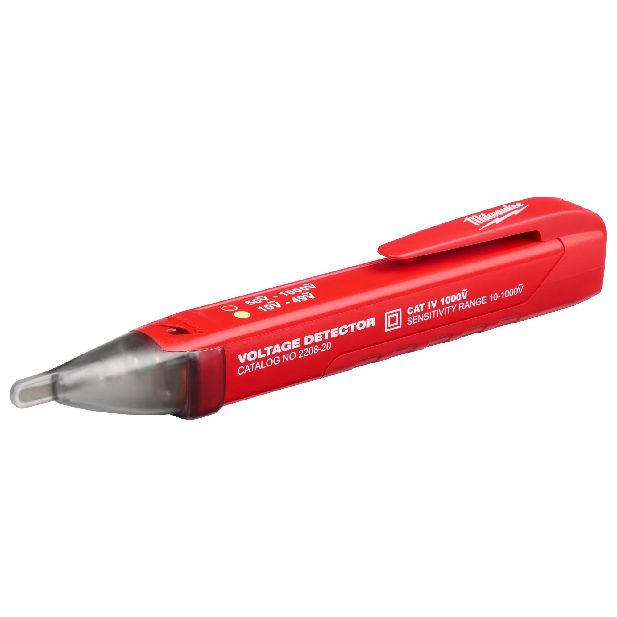 Milwaukee® 2208-20 Dual Range Voltage Detector, 50 to 1000 V AC, LED Indicator, Plastic