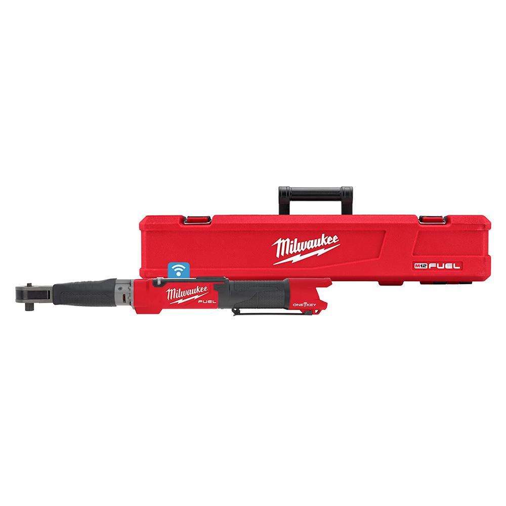 Milwaukee® M12 FUEL™ 2466-20 Cordless Digital Torque Wrench With One-Key™ Technology, 1/2 in Drive, 12.5 to 150 ft-lb Torque, 12 V, M12™ REDLITHIUM™ CP2.0 Lithium-Ion Battery, 23-1/2 in OAL