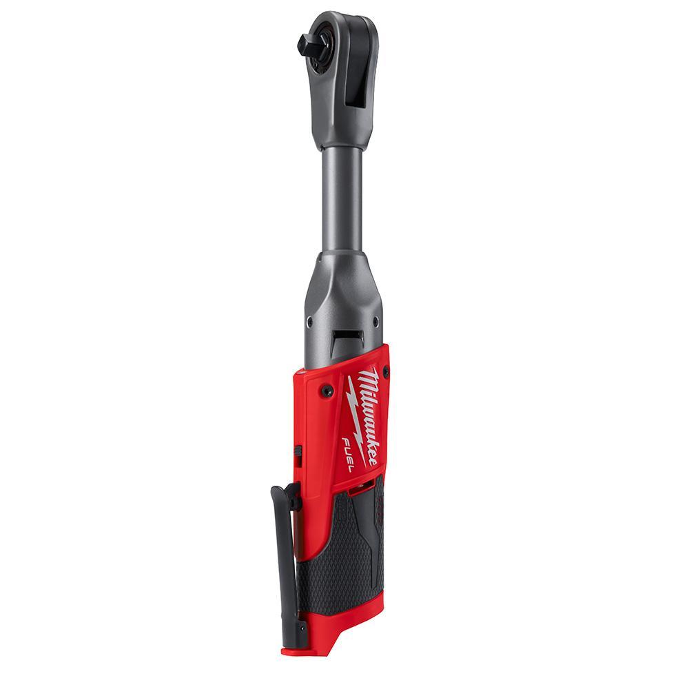 Milwaukee® M12 FUEL™ 2560-20 Cordless Extended Reach Ratchet, 3/8 in Drive, 55 ft-lb Torque, 0 to 200 rpm Speed, 12 V, Li-Ion Battery, 14.3 in OAL