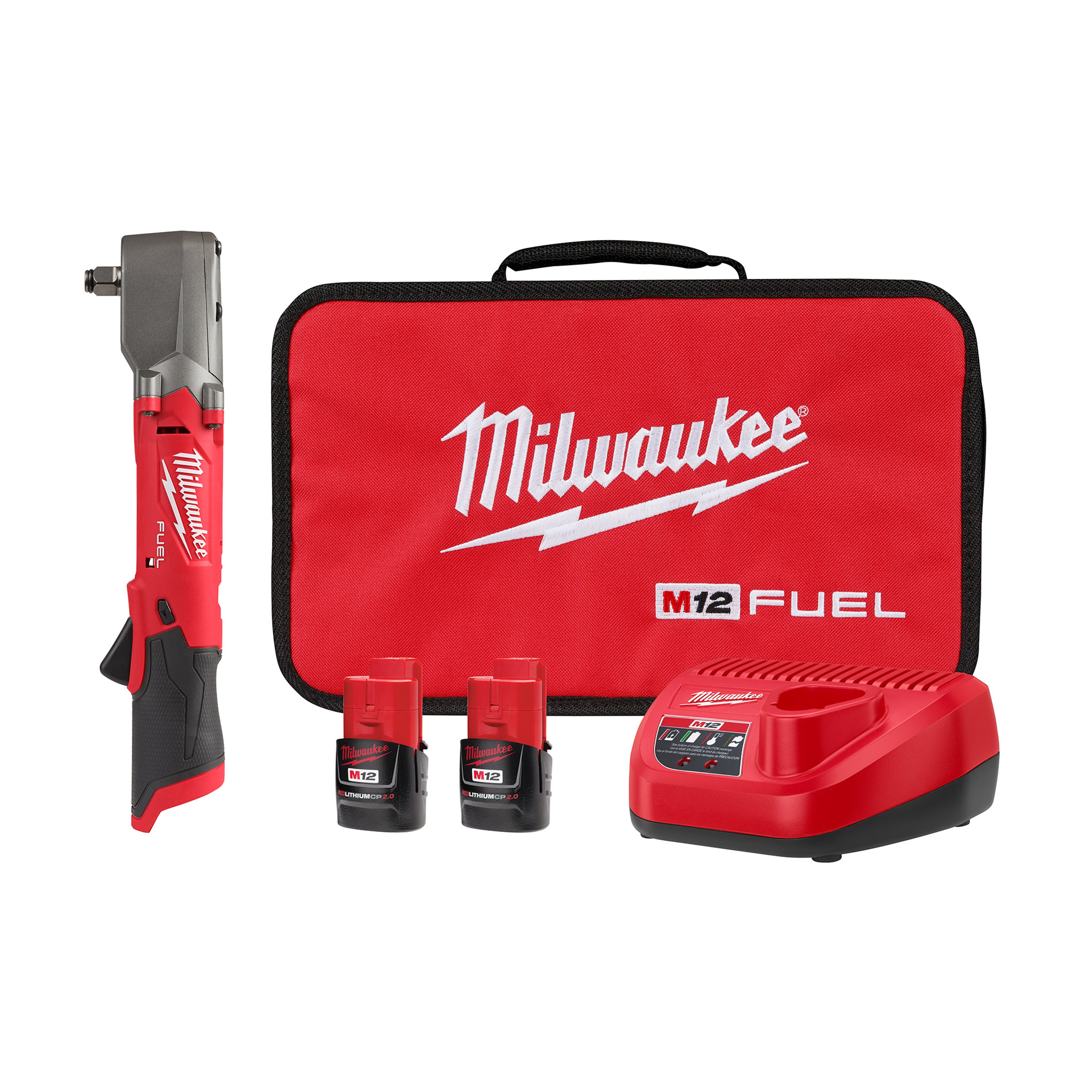 Milwaukee® M12 FUEL™ 2565-22 Cordless Impact Wrench, 1/2 in Square Drive, 220 ft-lb Torque, 12 V, 14.17 in OAL