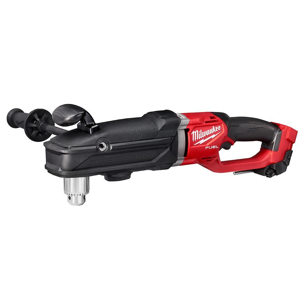 Milwaukee® M18 FUEL™ SUPER HAWG® 2809-20 Cordless Right Angle Drill, 1/2 in Keyed Chuck, 18 V, 1550 rpm No-Load, Li-Ion Battery