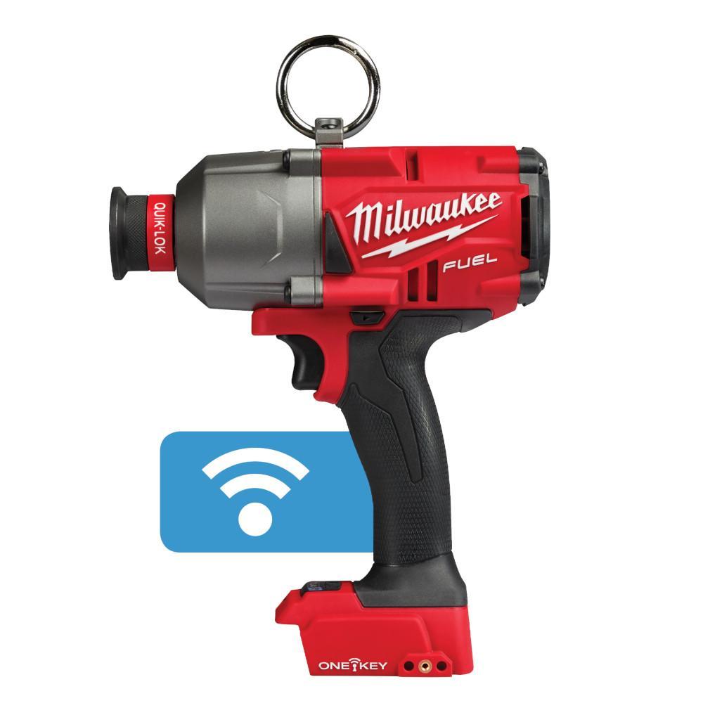 Milwaukee® M18 FUEL™ 2865-20 Hex Utility High Torque Cordless Impact Wrench With One-Key™ Technology, 7/16 in Hex Drive, 750 ft-lb Torque, 18 V DC