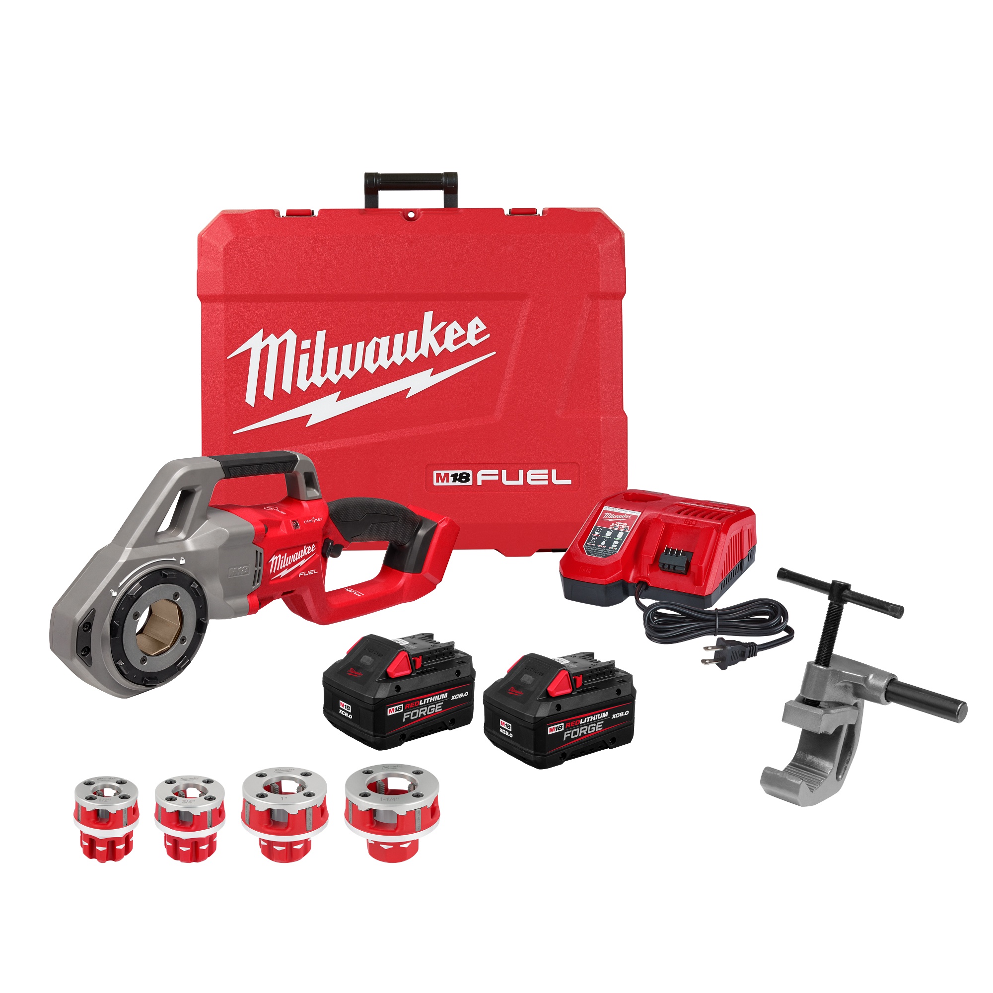 Milwaukee® 2870-22 M18 Compact Pipe Kit, Forged Aluminum Die