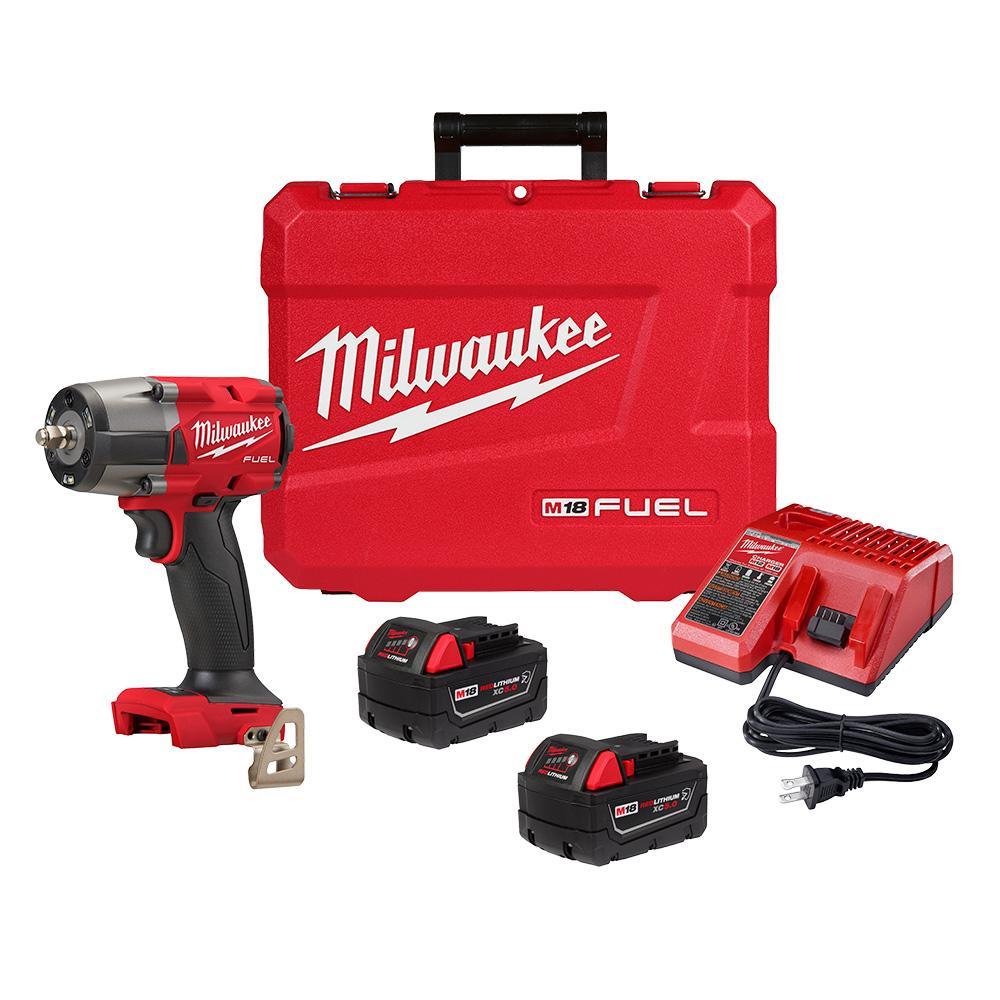 Milwaukee® 2960-22R M18 Mid-Torque Wrench, 3/8 in Drive Square Drive, 250 ft-lb Torque Rating, 18 to 20 V, 6 in OAL