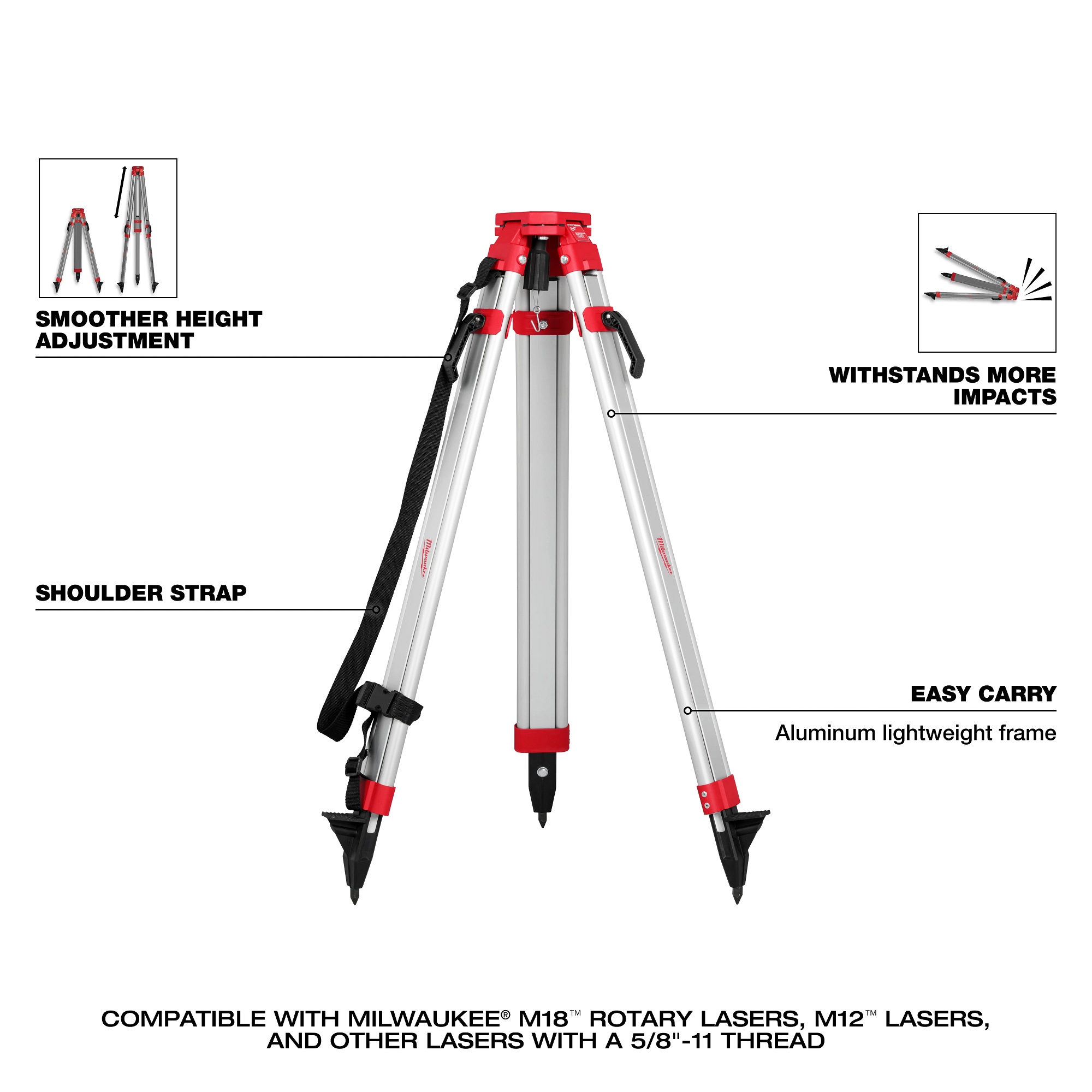 Milwaukee® 3704-21T Rotary & Straight Line Laser Levels