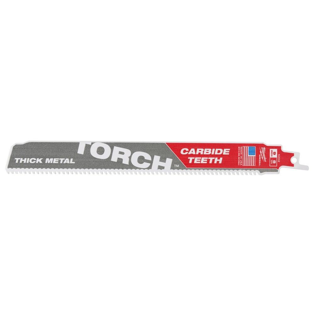 Milwaukee® SAWZALL® TORCH™ 48-00-5502 Reciprocating Saw Blade, 9 in L x 0.05 in W, 7 TPI, Carbide Body