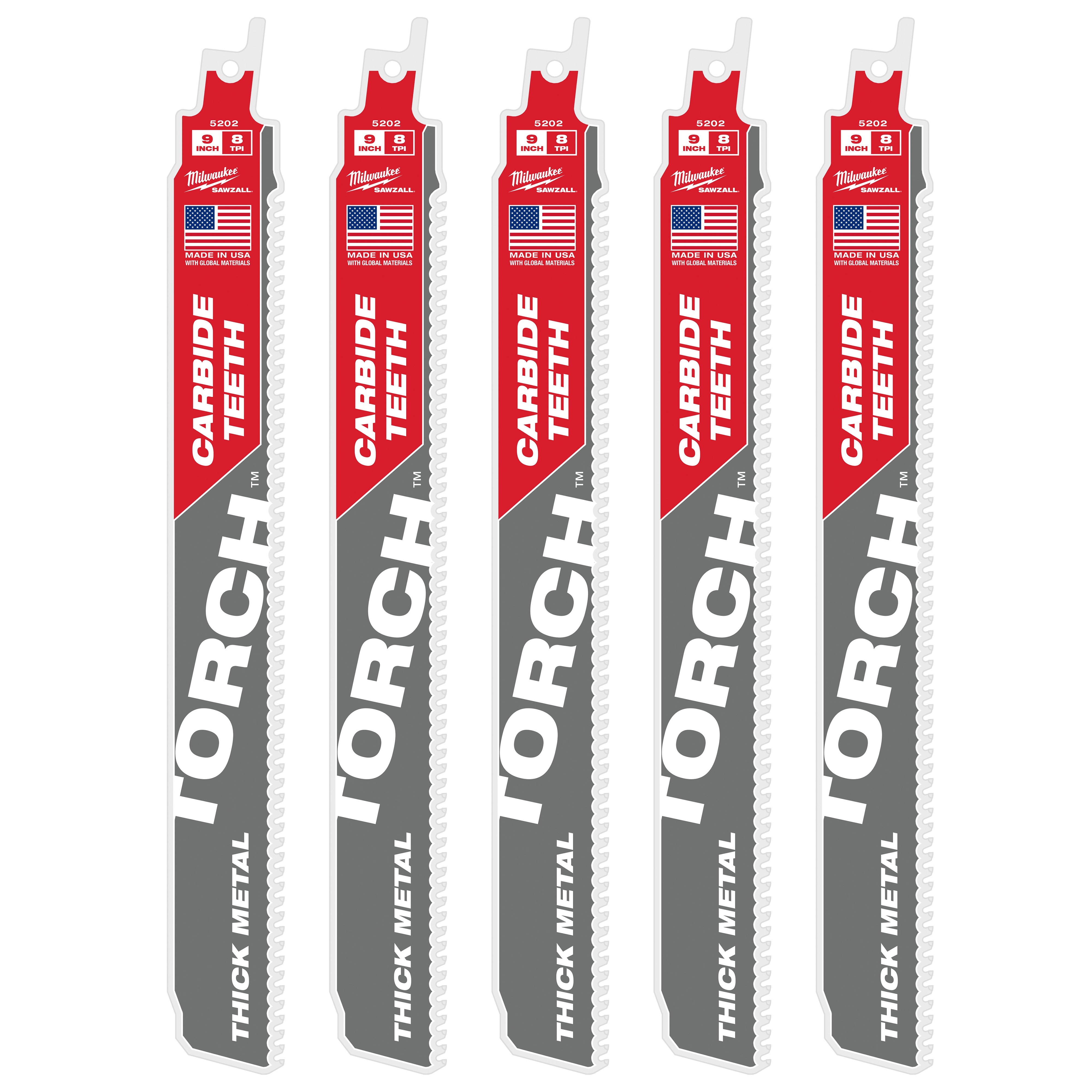 Milwaukee® 48-00-5502 Reciprocating Saw Blades