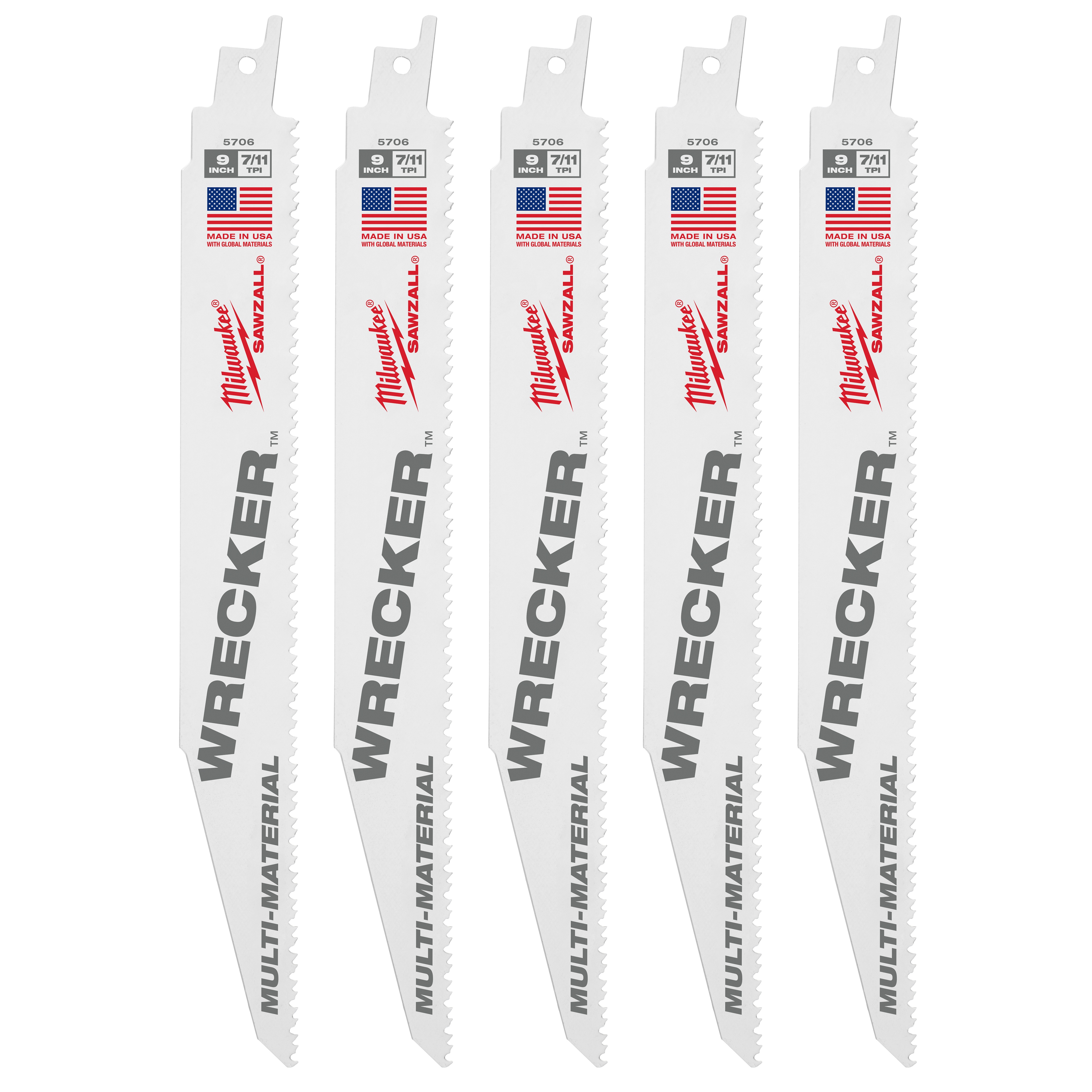 Milwaukee® 48-00-8706 Reciprocating Saw Blades