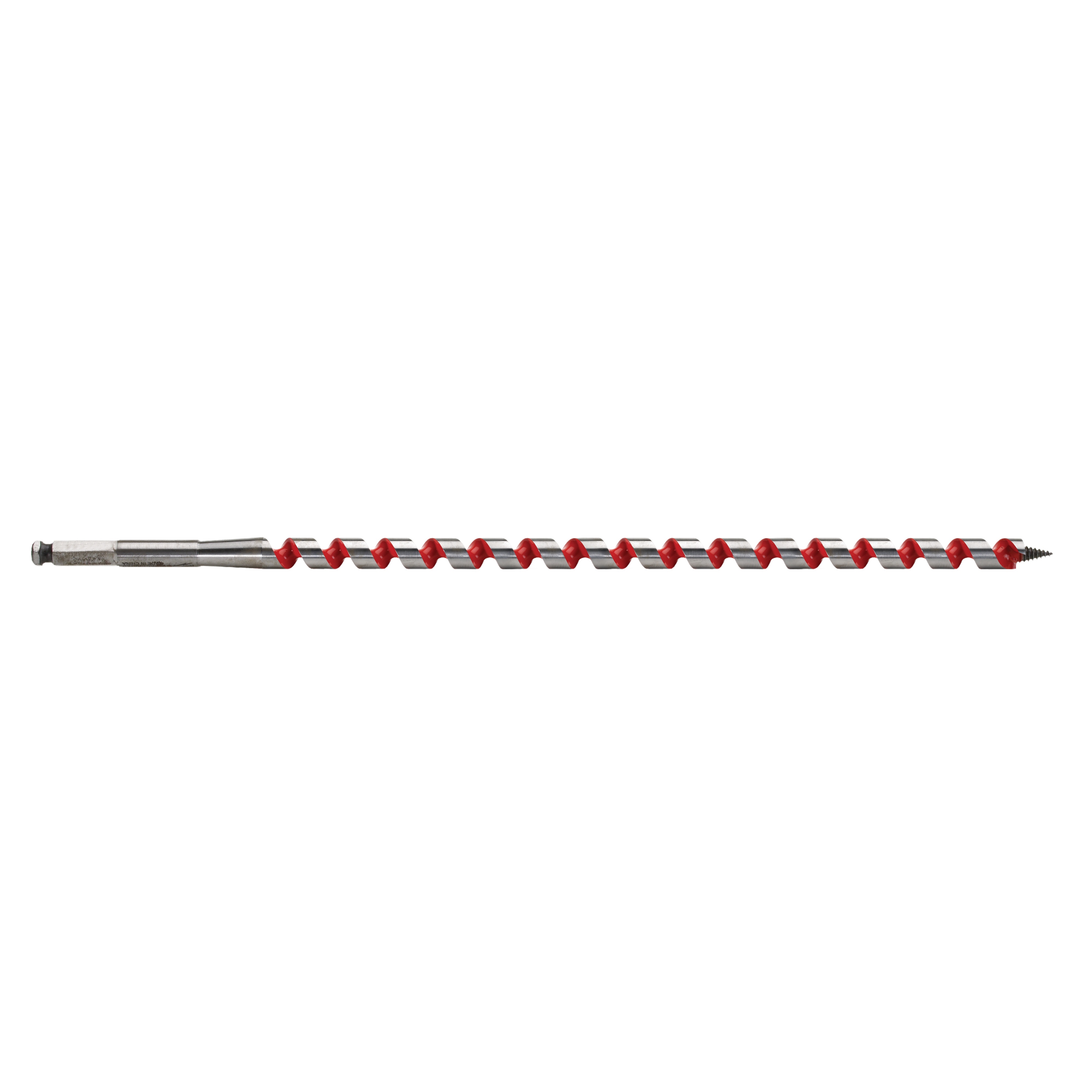 Milwaukee® 48-13-5560 Long Ship Auger Bit, 9/16 in Dia, 18 in OAL, 15 in L Wide Flute, 7/16 in Shank