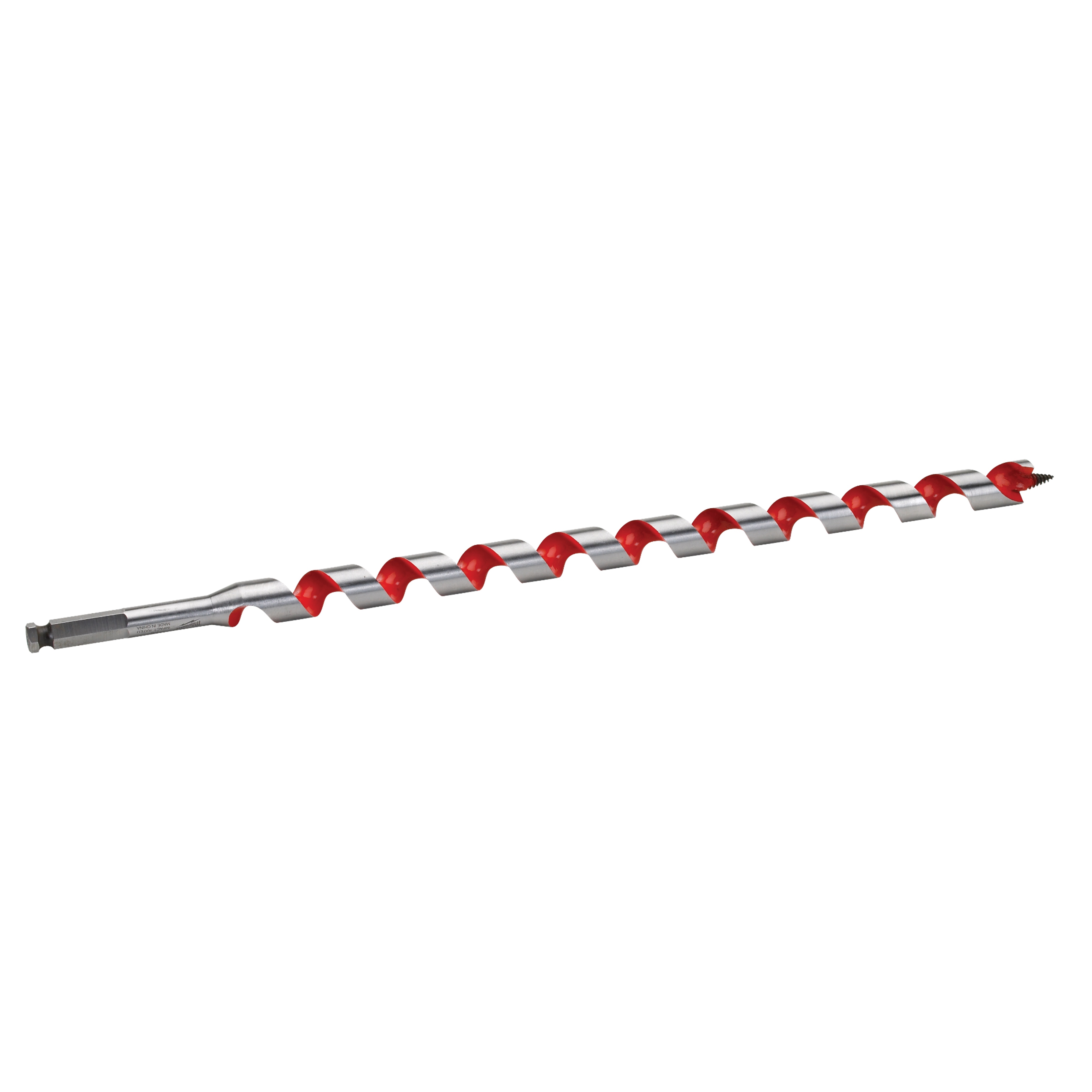 Milwaukee® 48-13-5870 Heavy Duty Solid Center Ship Auger Bit, 7/8 in Dia, 18 in OAL, 15 in L Spiral Flute, 7/16 in Shank