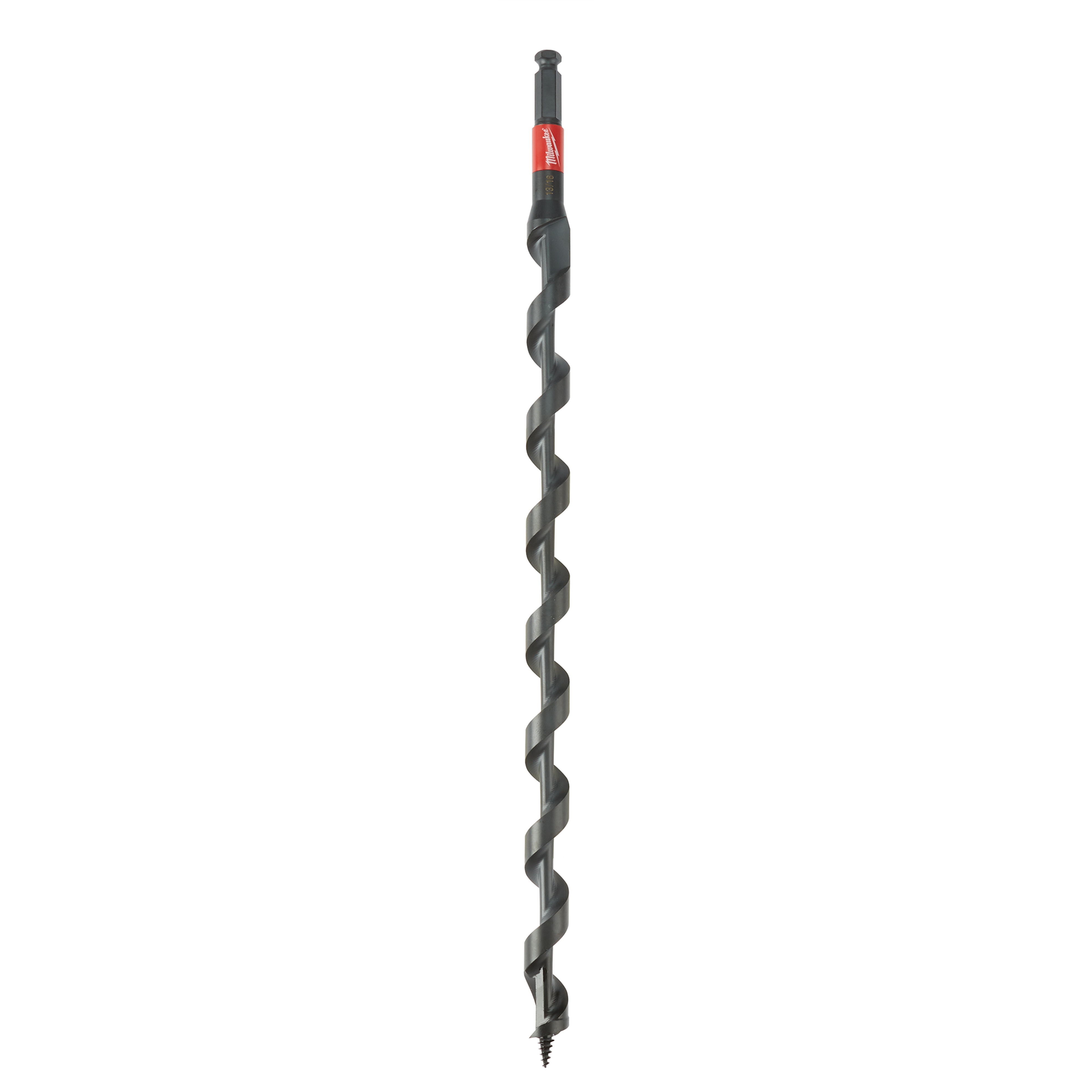 Milwaukee® 48-13-6797 Lineman's Auger Bit, 13/16 in Dia, 18 in OAL, 15 in L, 0.4375 in Dia Shank
