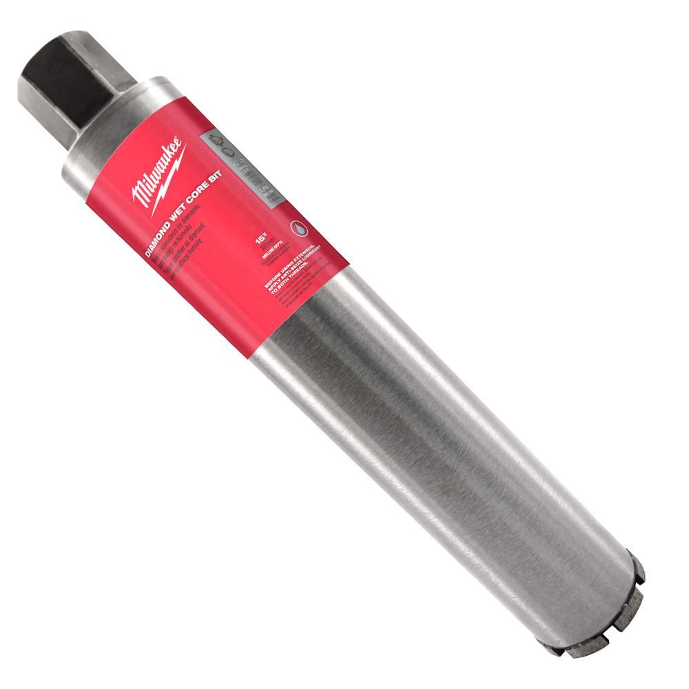 Milwaukee® 48-17-2025 Wet Core Bit, 2-1/2 in Drill - Fraction, 2.5 in Drill - Decimal Inch