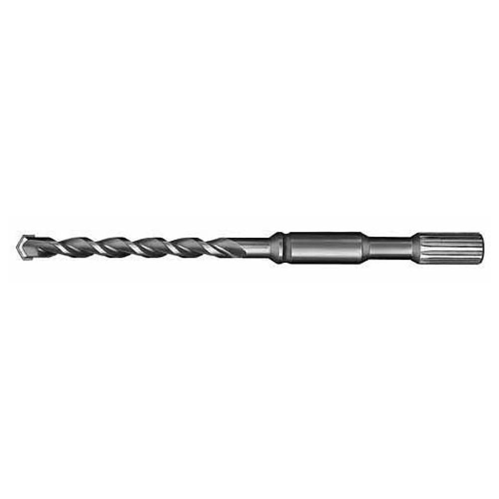 Milwaukee® 48-20-4375 E Series 4-Cutter Rotary Hammer Drill Bit, 1 in Drill Bit, 3/4 in Spline Shank, 17 in D Cutting, Carbide Cutting Edge, 22 in OAL