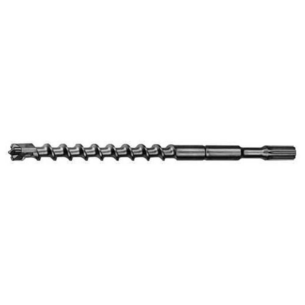 Milwaukee® 48-20-4405 4-Cutter Rotary Hammer Drill Bit, 1-1/4 in Drill Bit, 3/4 in Spline Shank, 31 in D Cutting, Carbide Cutting Edge, 36 in OAL