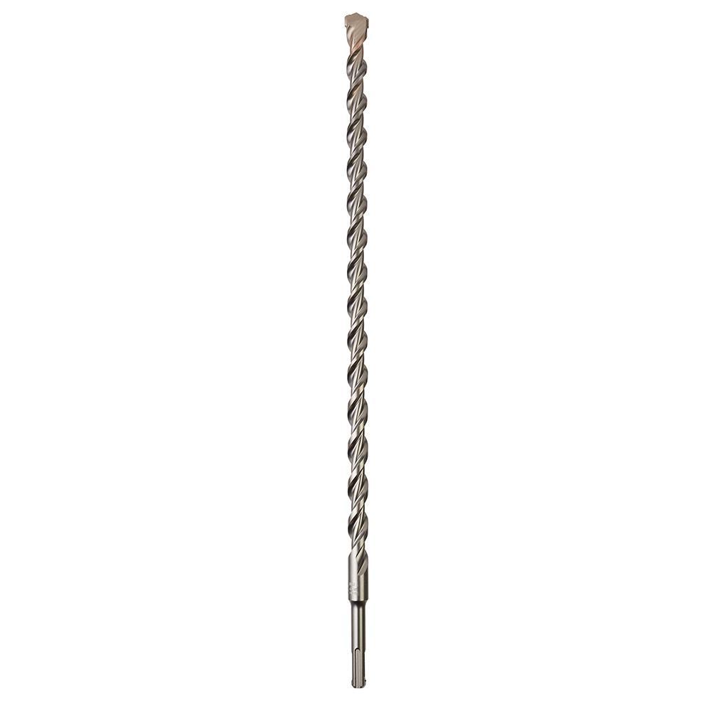 Milwaukee® M12™ 48-20-7607 2-Cutter Rotary Hammer Drill Bit, 5/8 in Drill Bit, 25/64 in SDS-Plus Shank, 16 in D Cutting, Carbide Cutting Edge, 18 in OAL