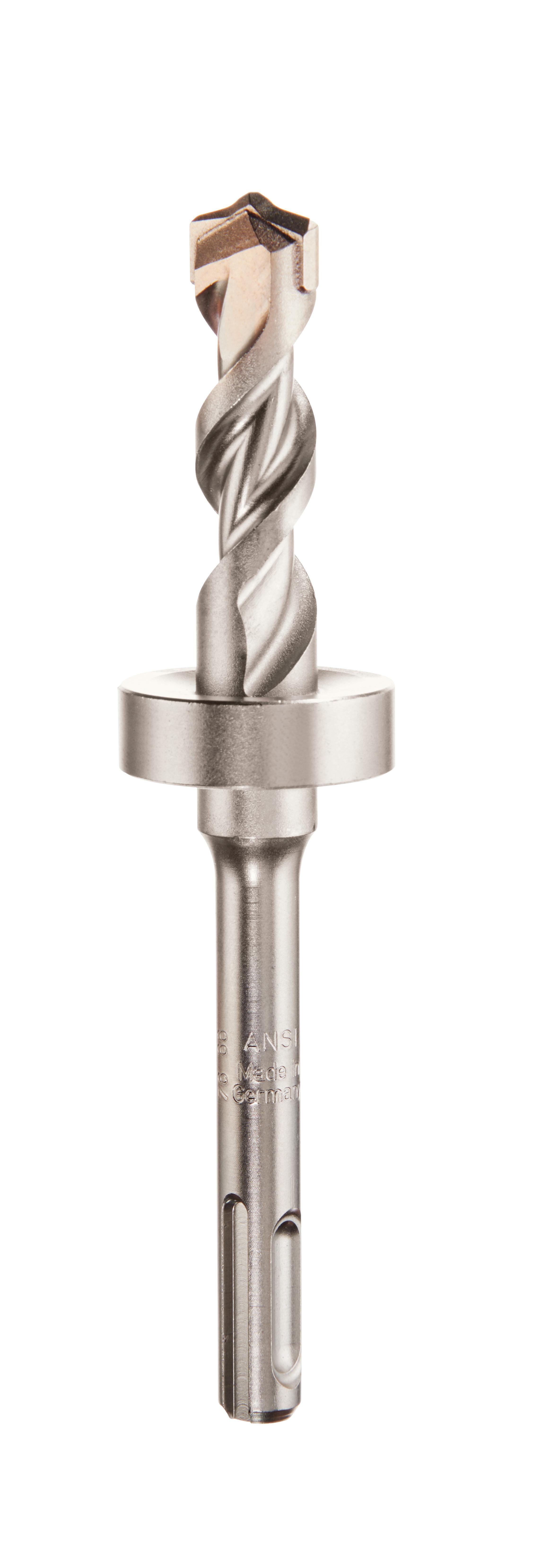 Milwaukee® 48-20-7653 4-Cutter Stop Hammer Drill Bit, 1/2 in Drill Bit, 25/64 in SDS-Plus Shank, Carbide Cutting Edge, 1-11/16 in OAL