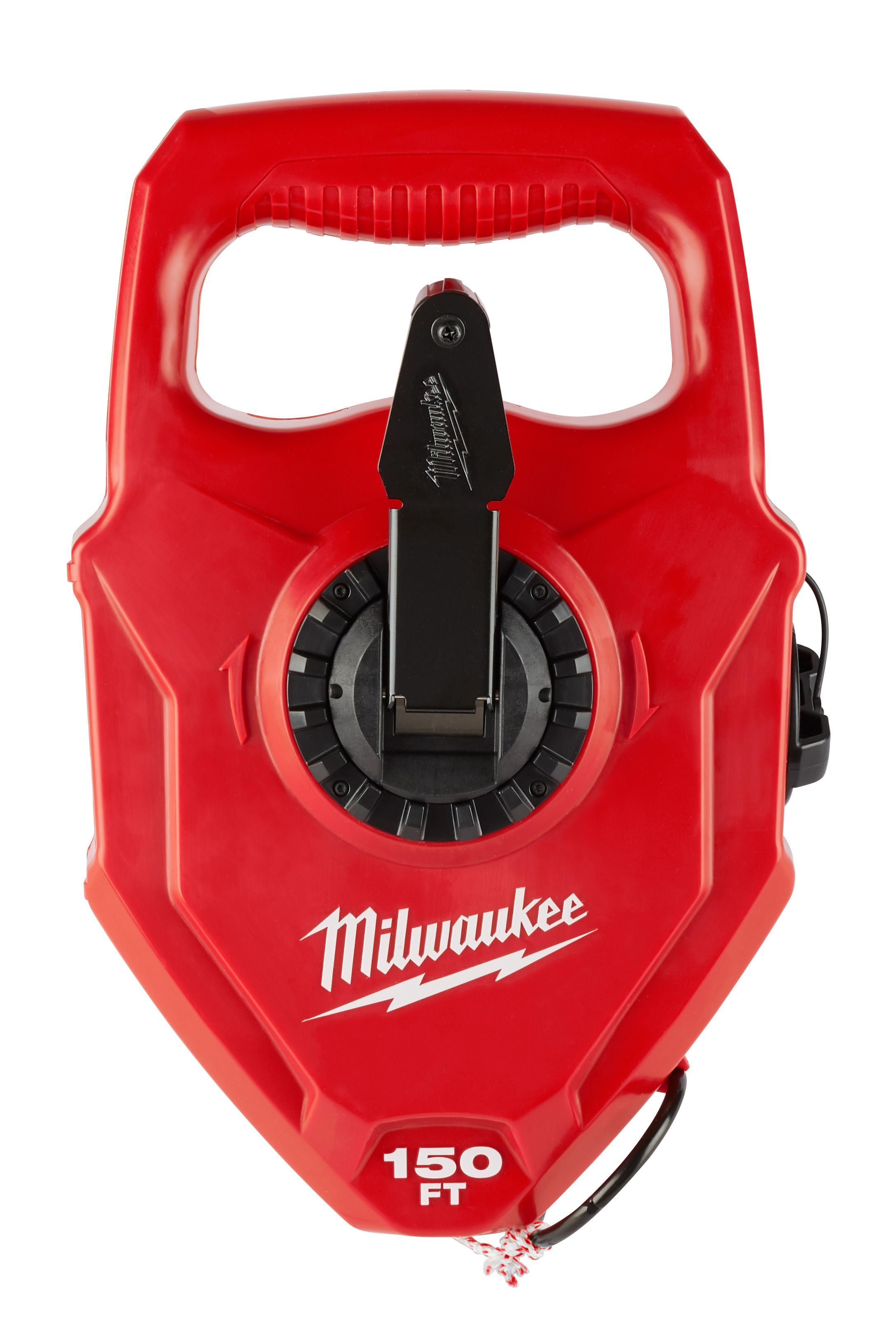Milwaukee® 48-22-3915 Extra Bold Large Capacity Chalk Reel, 150 ft L, 18 oz Chalk, Folding Crank Handle