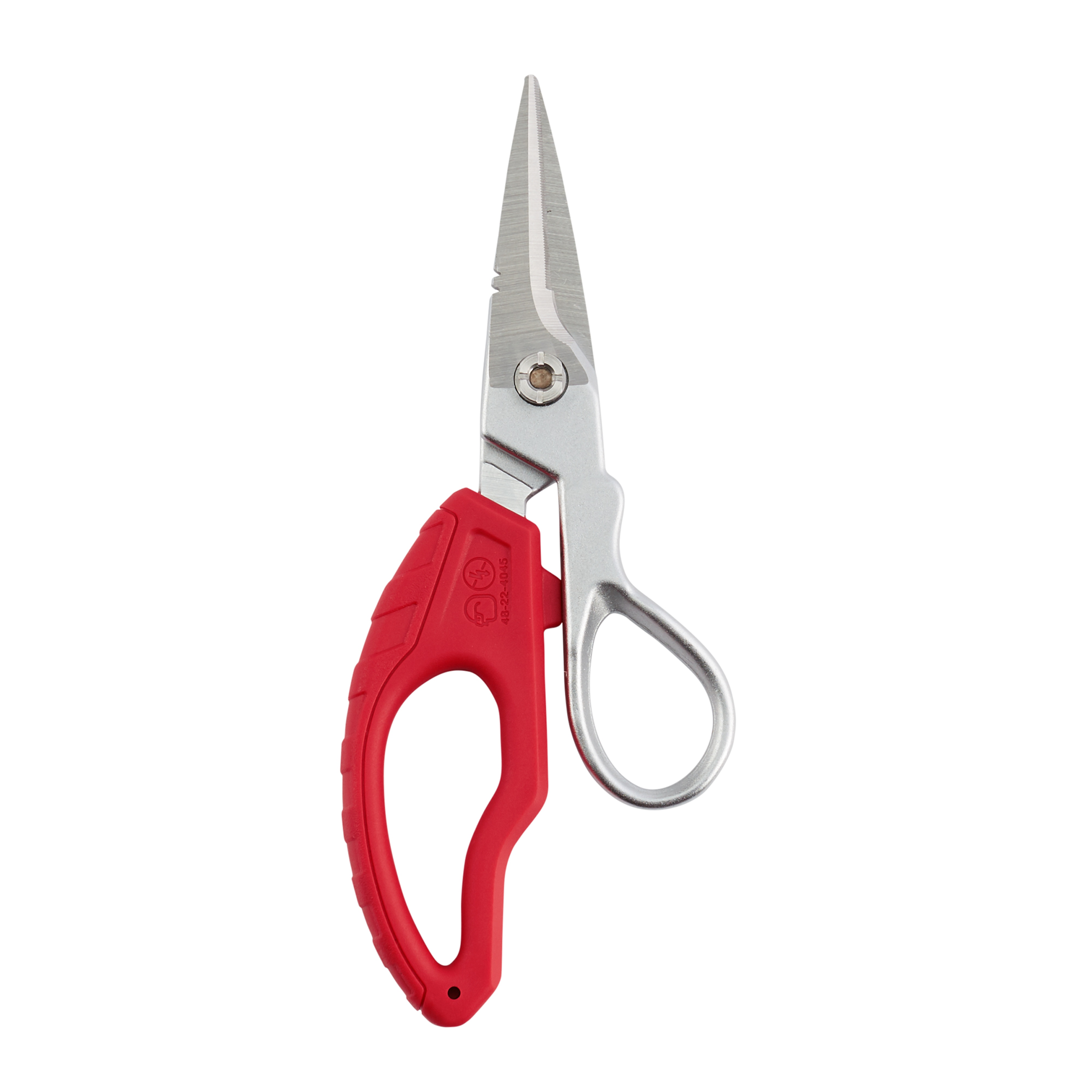 Milwaukee® 48-22-4045 Data Electrician's Snip, CAT 6 Wire Cutting, 1-1/2 in L of Cut, Metal Blade, Polymer/Steel Handle