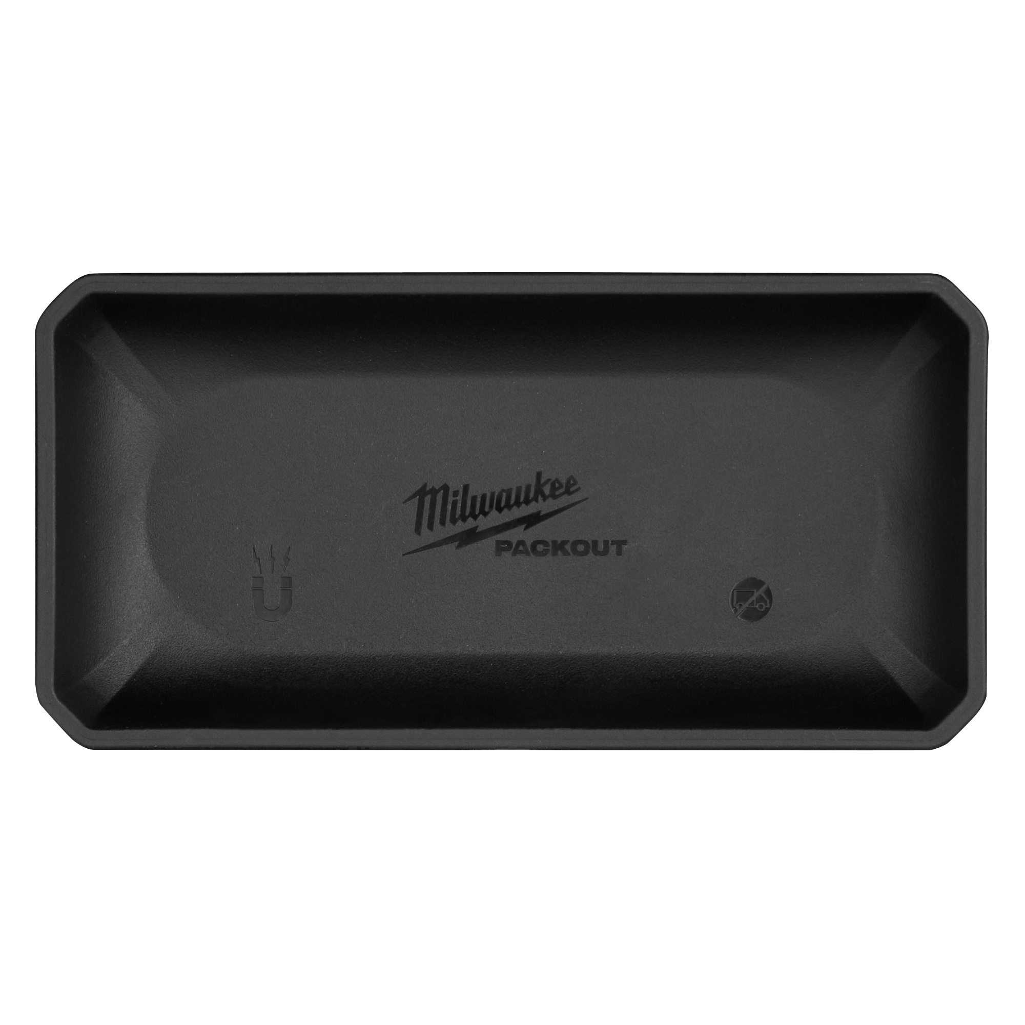 Milwaukee® 48-22-8071 PACKOUT Magnetic Bin, 4 in L Outside x 8 in OAW x 2 in H Outside, Red