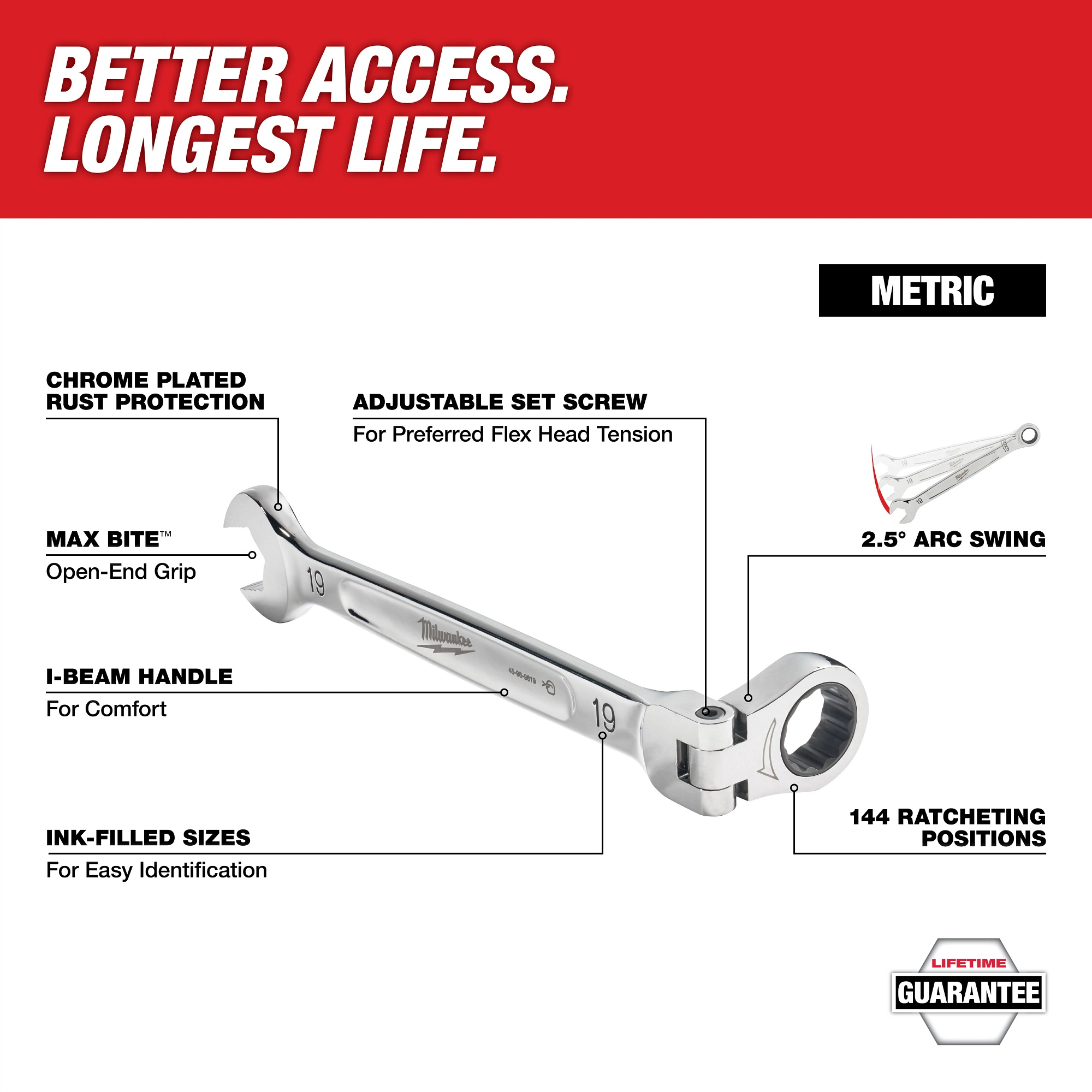 Milwaukee® 45-96-9616 Combination Wrenches