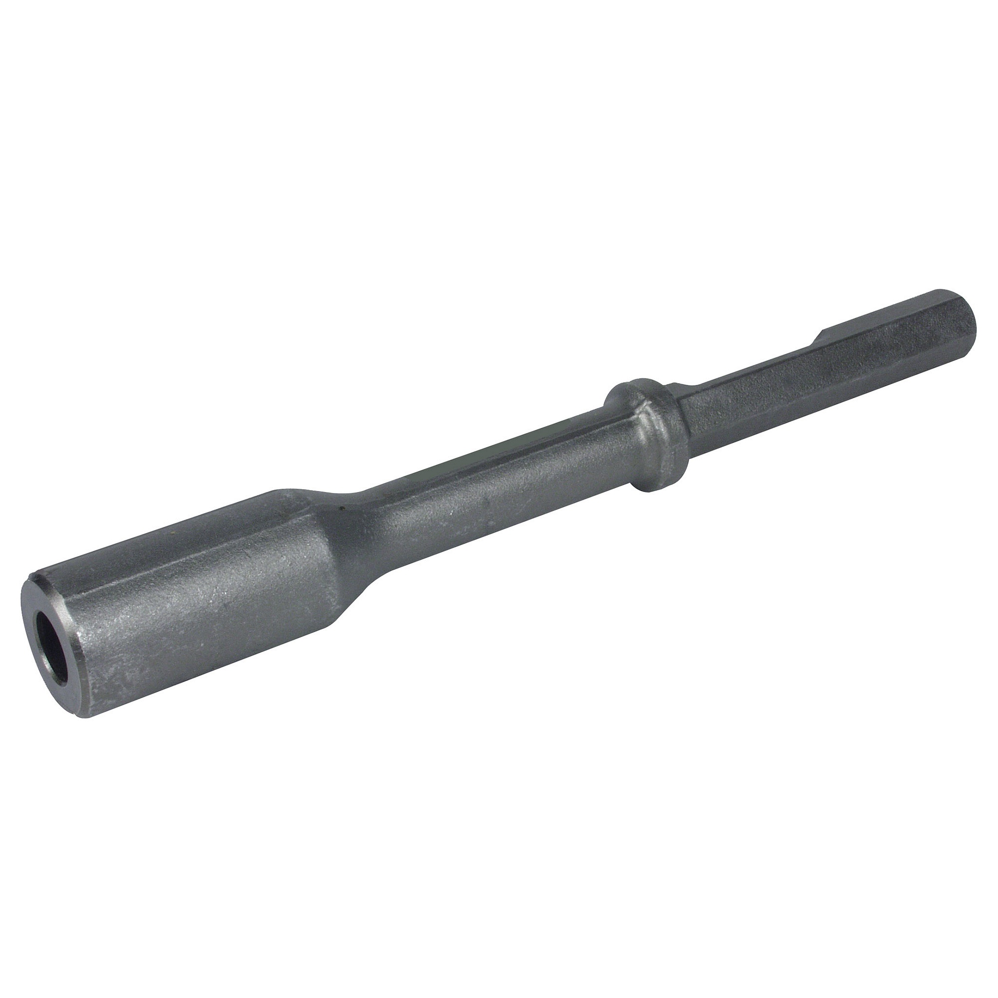 Milwaukee® 48-62-4045 Ground Rod Driver, For Use With Demolition Hammers, 3 in W Head, 15-1/2 in OAL, 1-1/8 in Collared Hex Shank with Notch, 3 in D Socket, 0.906 in ID, 5/8 in and 3/4 in Dia Rod, 1 in Hole