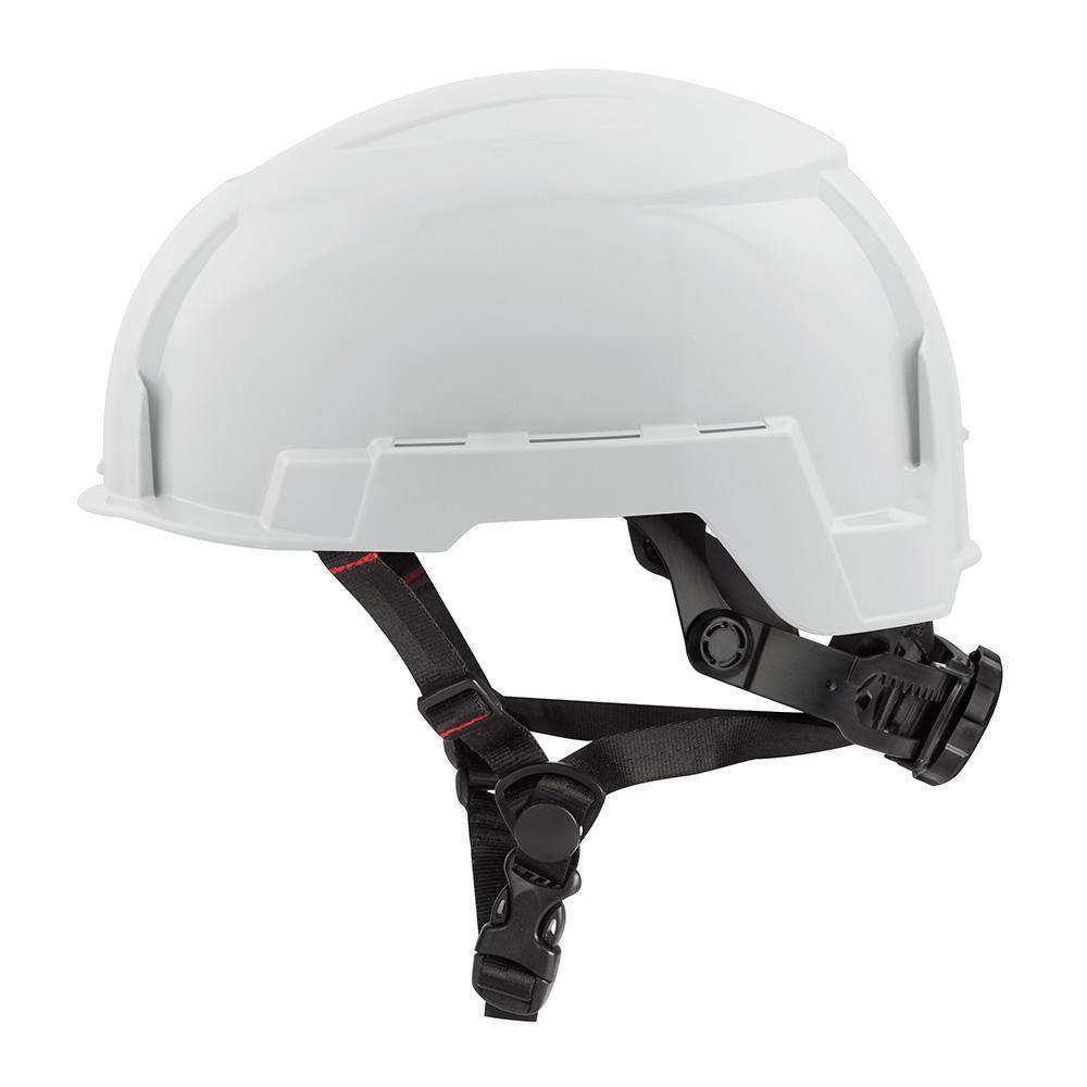 Milwaukee® 48-73-1301 Adjustable Safety Helmet, LEXAN™ Polycarbonate, Padded Suspension, ANSI Electrical Class Rating: Class E, ANSI Impact Rating: Type II, Swing Wheel Ratchet Adjustment
