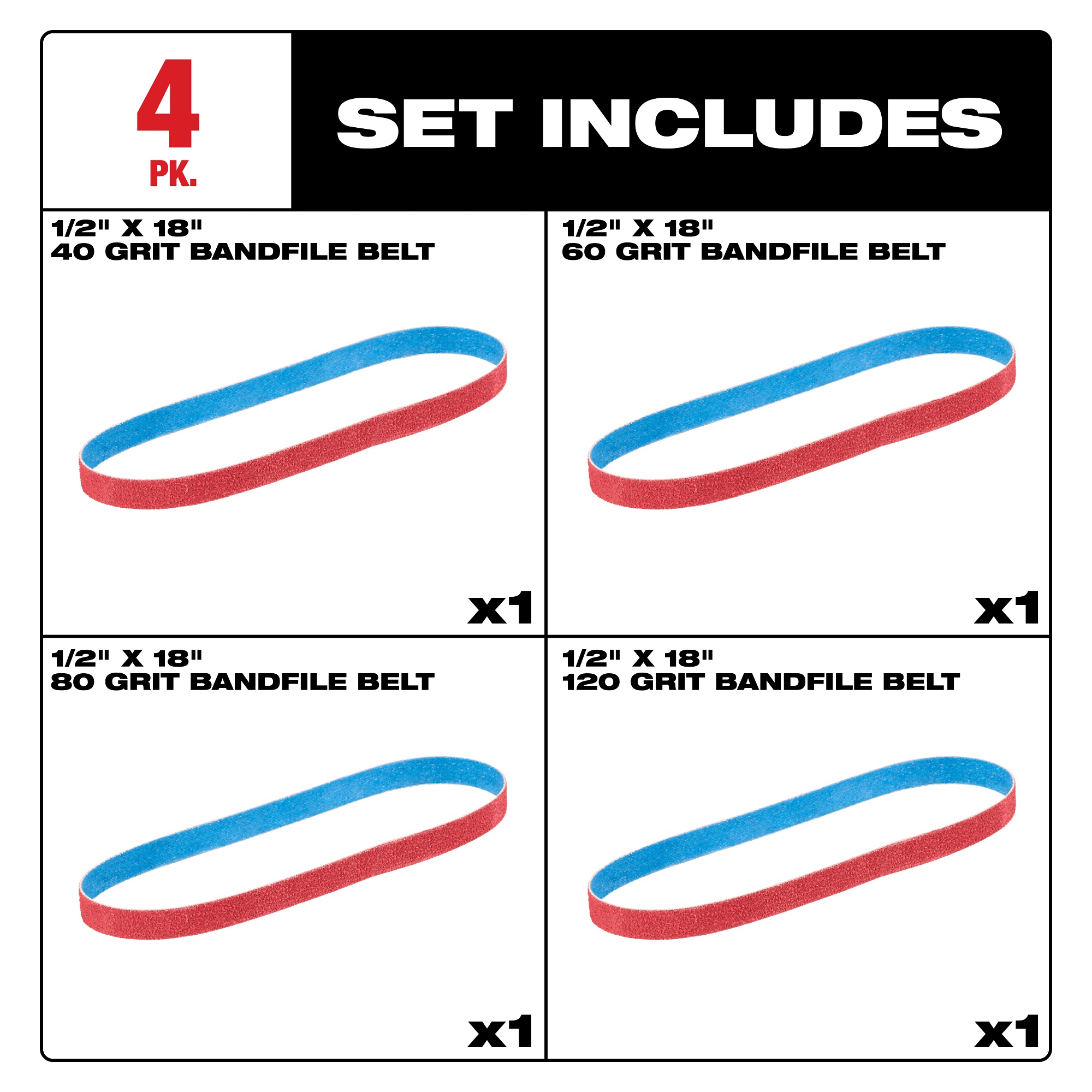 Milwaukee® 48-80-9080 Non-Woven Abrasive Belts