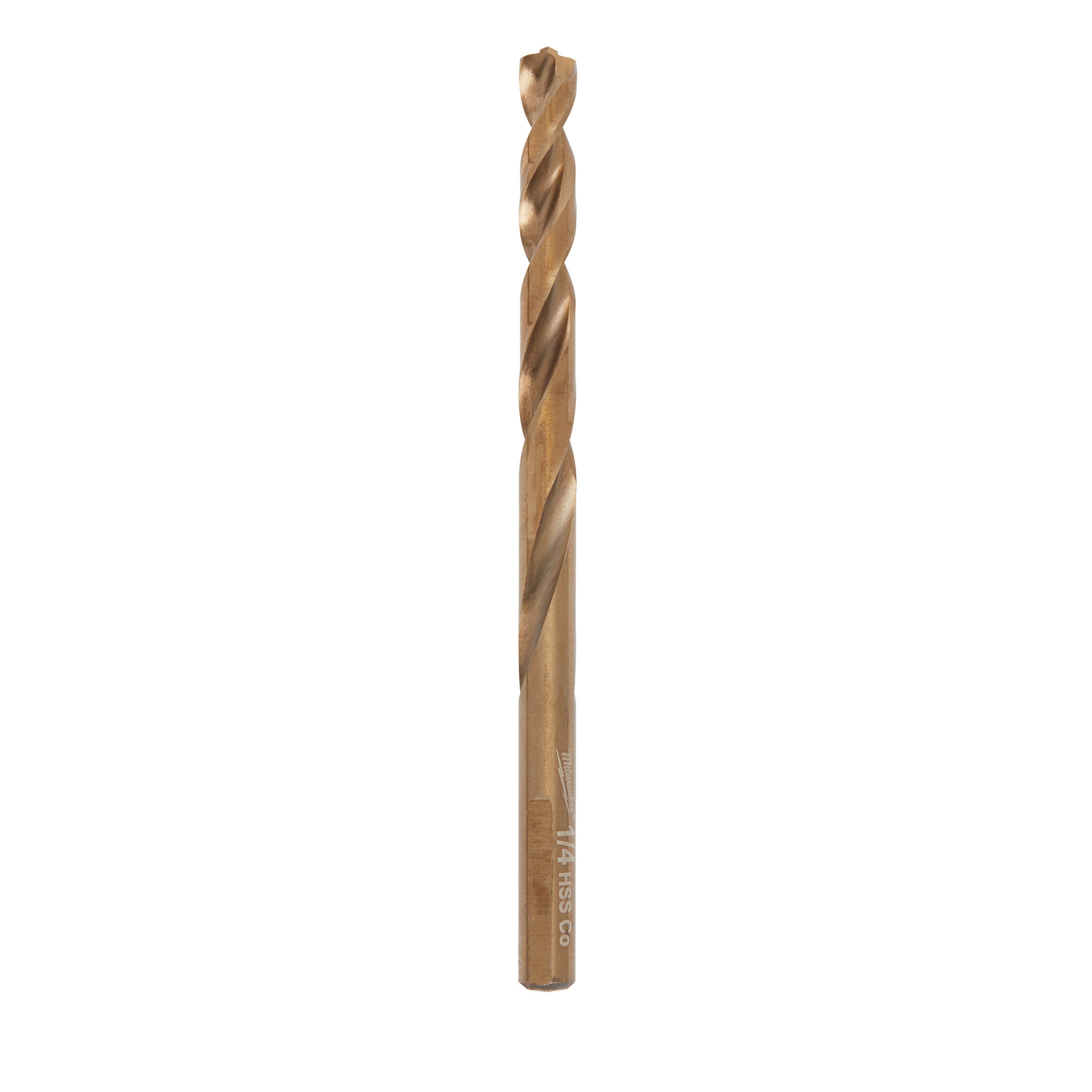 Milwaukee® Thunderbolt® RED HELIX™ 48-89-2313 Jobber Length Twist Drill Bit, 1/4 in Drill - Fraction, 0.25 in Drill - Decimal Inch, 135 deg Point, Steel, Uncoated