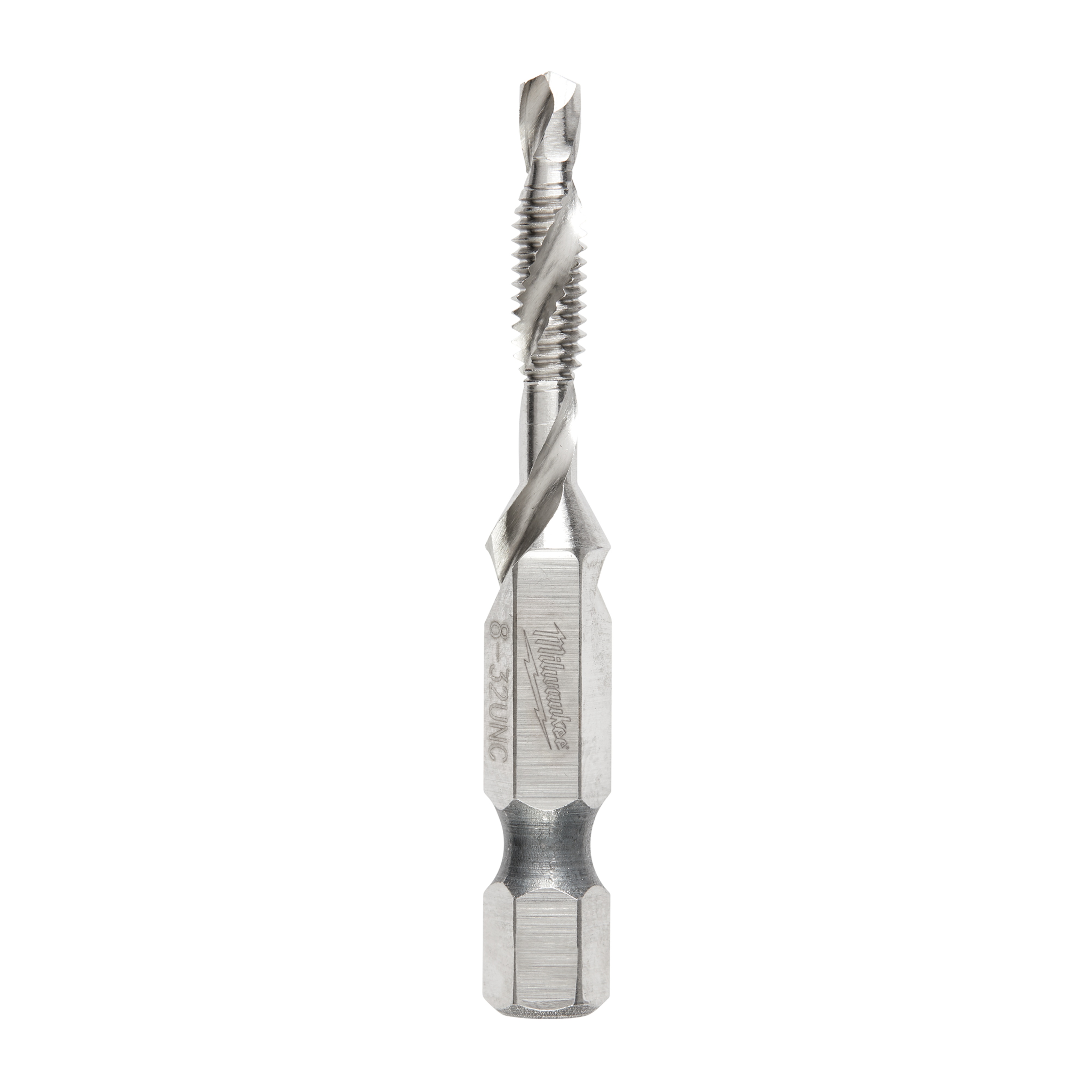 Milwaukee® SHOCKWAVE™ 48-89-4870 Impact Drill Tap, For Use With Impact Drivers and Drill Drivers, SAE Measurement System, #8-32 UNC, 0.23 in